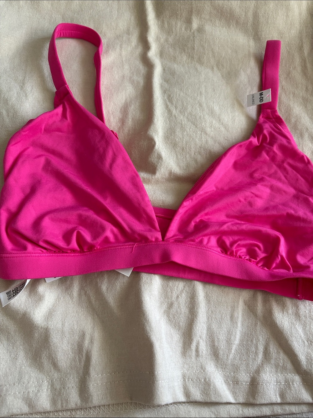 PINK Victoria's Secret Hot Pink Wireless Triangle Bralette